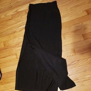 Black maxi skirt
